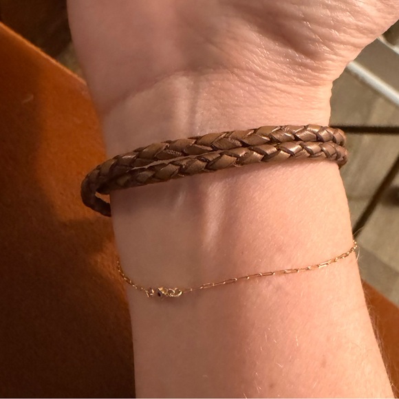 Pandora authentic Brown Leather Double Braided Bracelet 13.8” - Picture 5 of 6